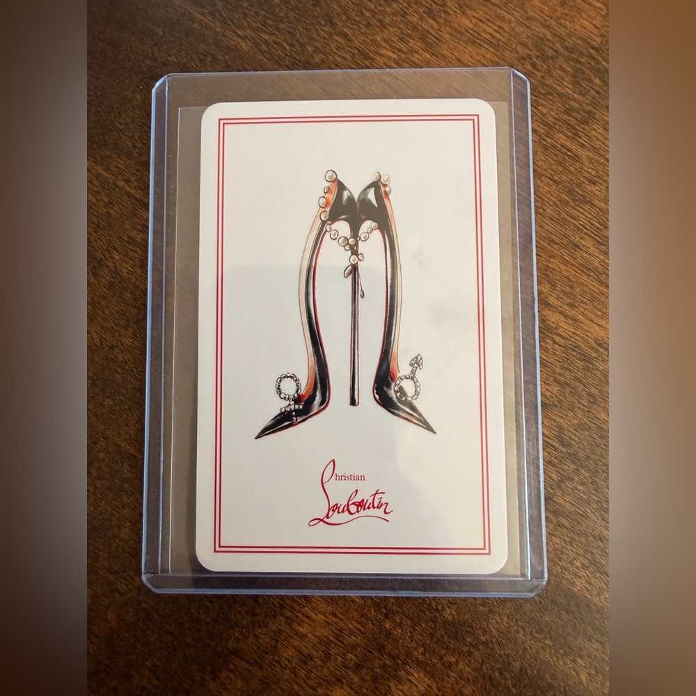 Christian Louboutin High Heel Playing Card with cover
